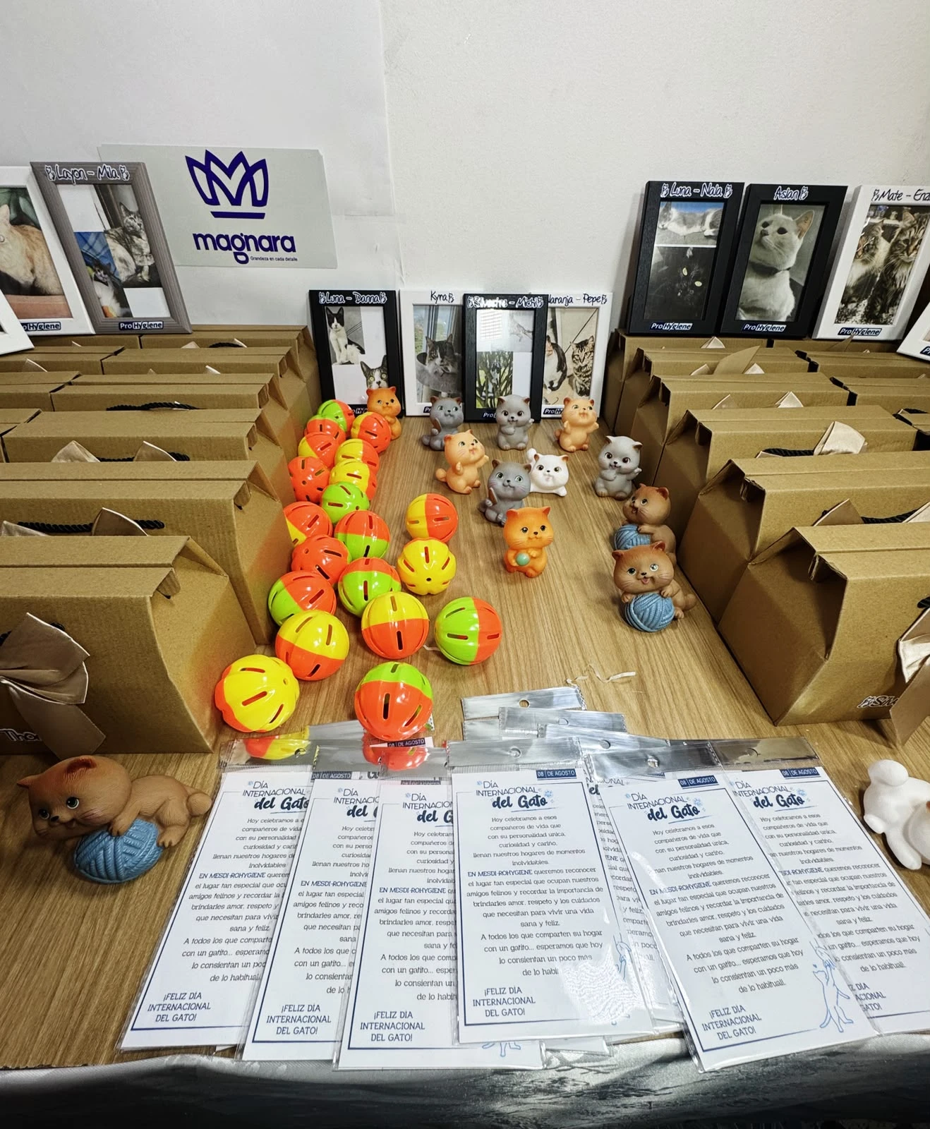 Detalles preparados para la campaña