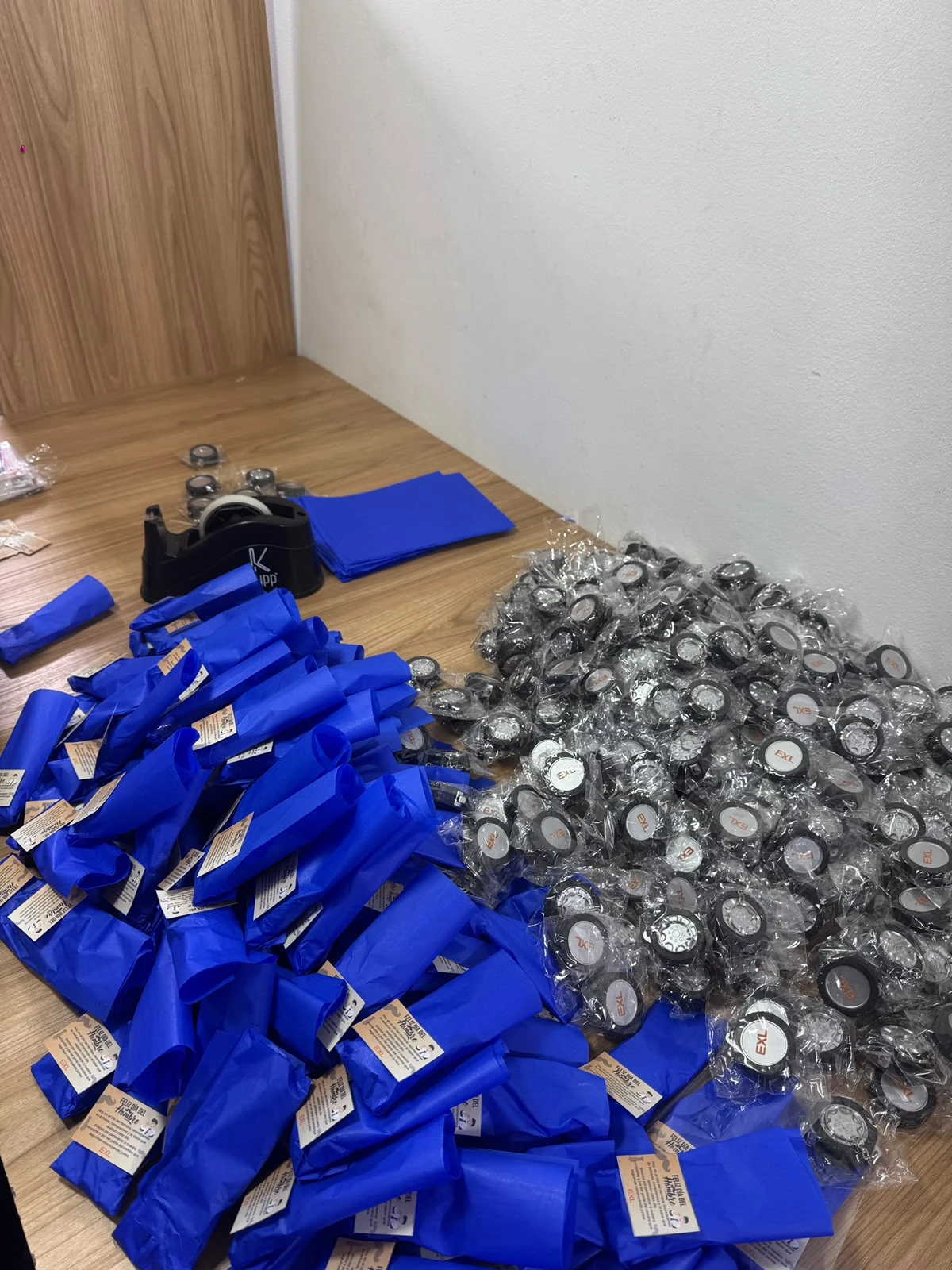 Productos preparados para una campaña corporativa